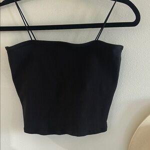Goddess ribbed bandeau top